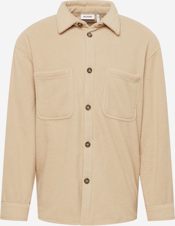 WEEKDAY Comfort fit Overhemd in Beige: voorkant