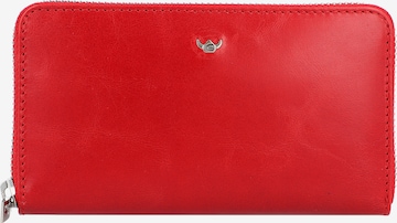 GOLDEN HEAD Wallet in Red: front