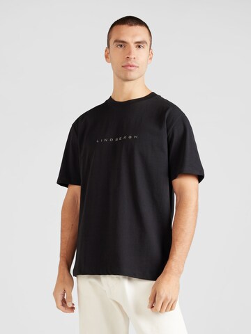 melns Lindbergh T-Krekls: no priekšpuses