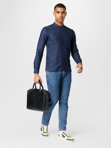 GREENBOMB - Ajuste regular Camisa 'Plenty' en azul