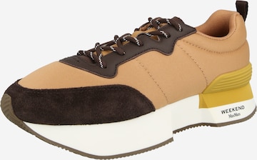 Weekend Max Mara Låg sneaker 'WKAZAMBRA' i beige: framsida