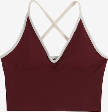 Aim'n - Bustier Sujetador deportivo en rojo: frente