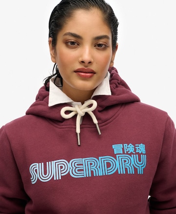 Bluză de molton de la Superdry pe roșu