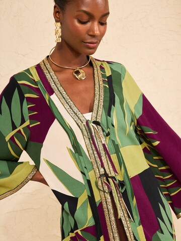 love & roses Kimono in Groen