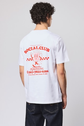 Weekend Offender Shirt 'Social Club' in White