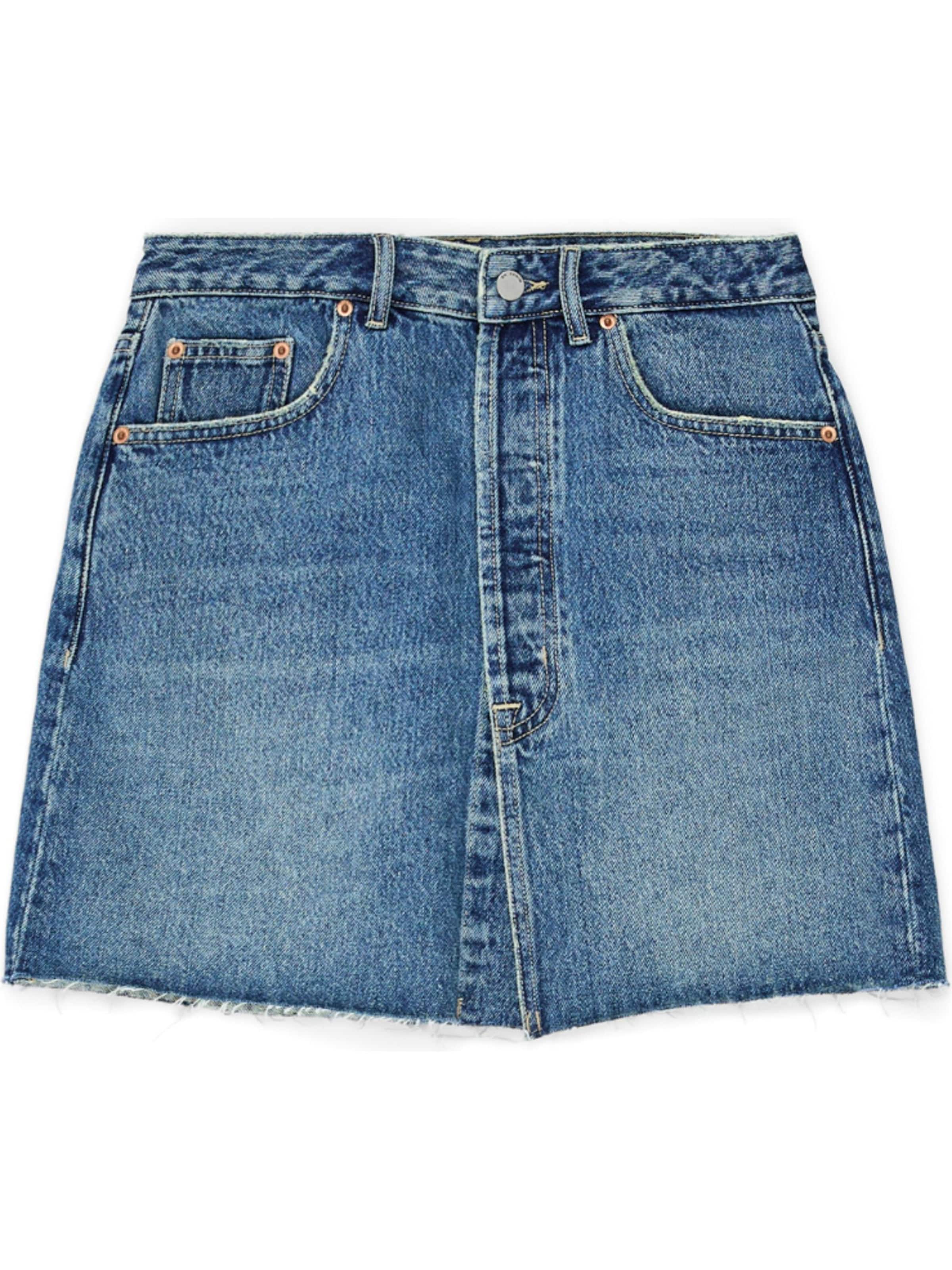 Dr. Denim Skirt 'Ara' in Blue: front