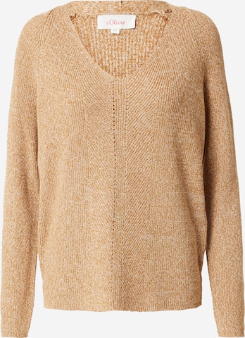 s.Oliver Sweater in Brown: front