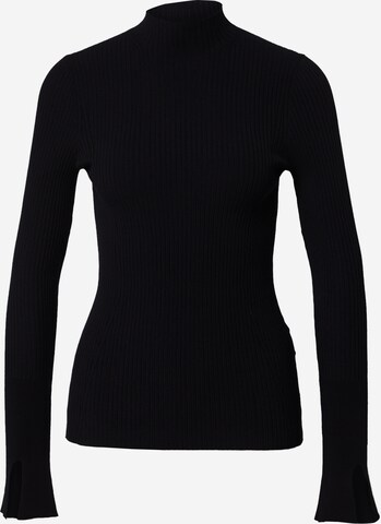 HUGO Sweater 'Sotelline' in Black: front