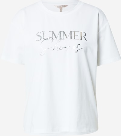 Esqualo T-shirt 'Summer Shores' en argent / blanc, Vue avec produit