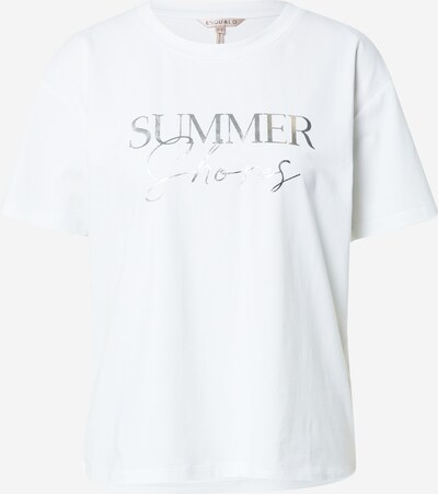 Esqualo Shirt 'Summer Shores' in silber / weiß, Produktansicht