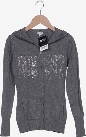 GUESS Sweatshirt & Zip-Up Hoodie in XXS in Grey: front