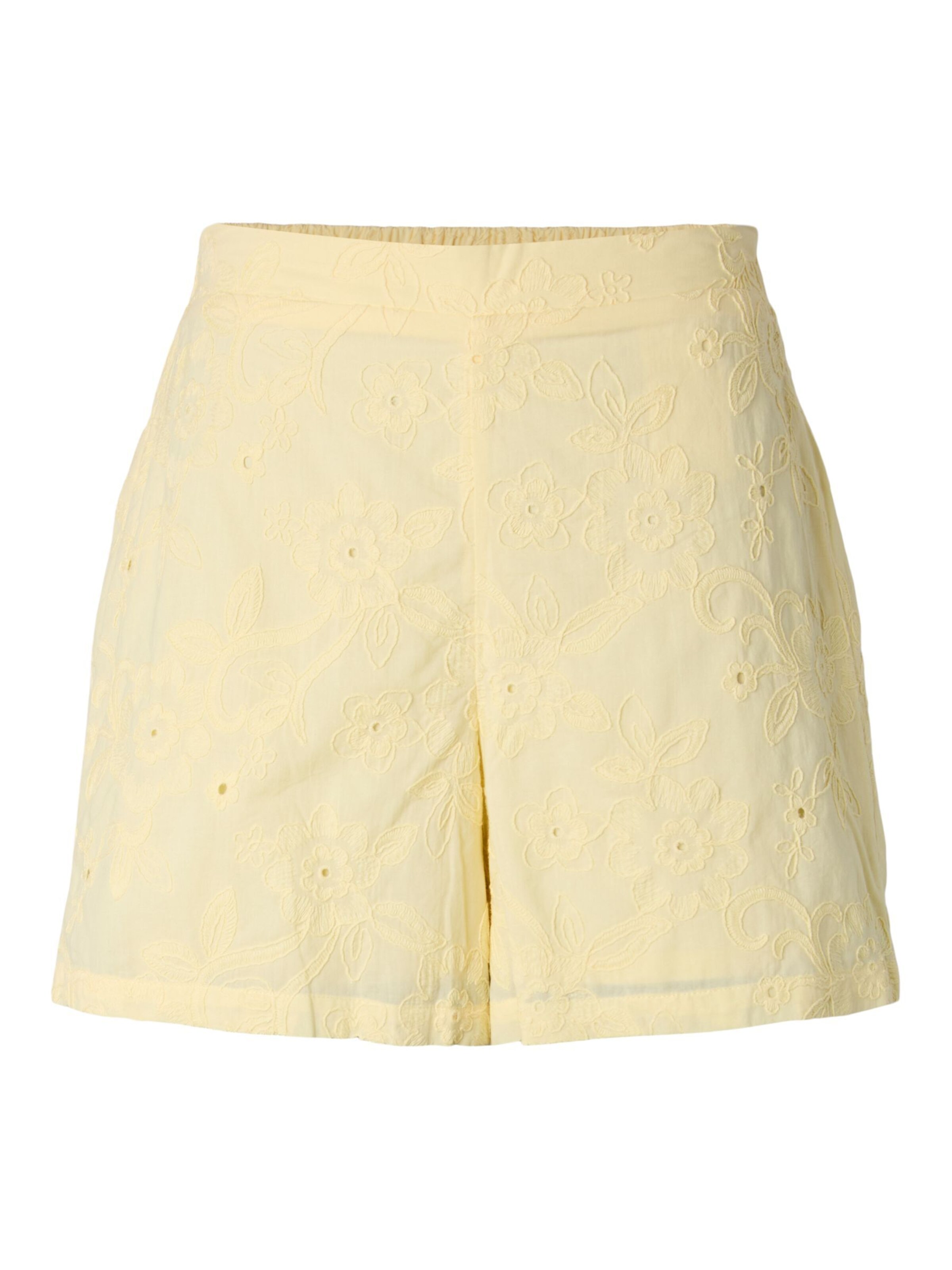PIECES Pantalon en 38 en jaune, Vue avec produit