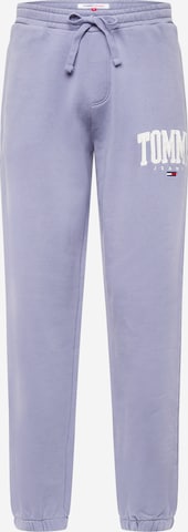 Tommy Jeans Tapered Pants in Blue: front