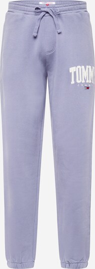 Tommy Jeans Hlače u mornarsko plava / sivkasto plava / crvena / bijela, Pregled proizvoda