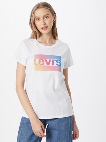 LEVI'S ® Тениска 'LSE The Perfect Tee' в бяло: отпред