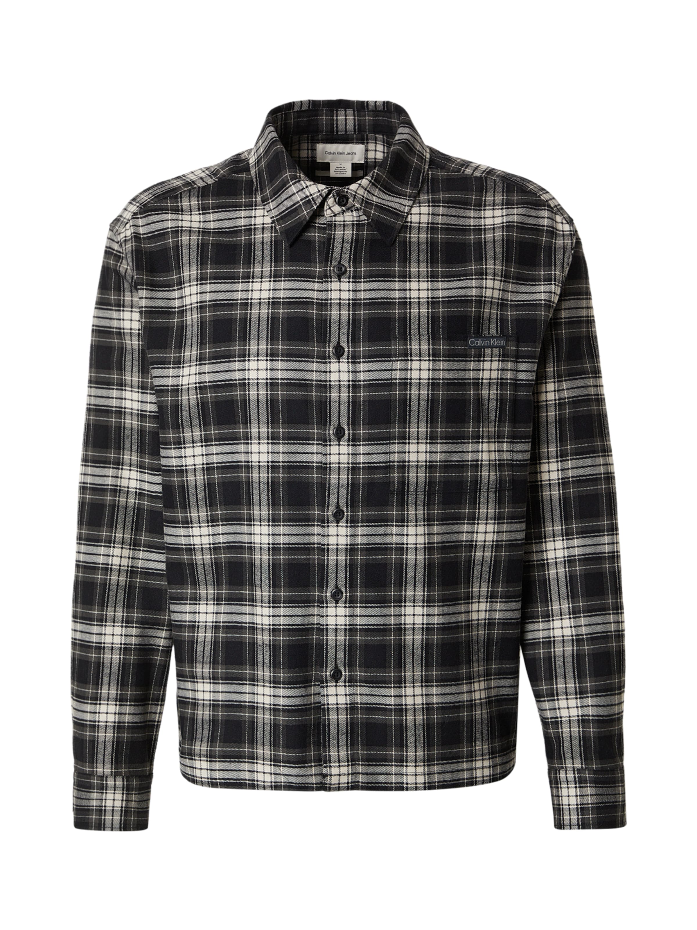 juoda Calvin Klein Jeans Patogus modelis Marškiniai: priekis