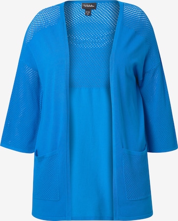 Cardigan Ulla Popken en bleu : devant