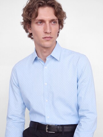 JJ Rebel Slim Fit Риза 'JREBPHILLY' в синьо