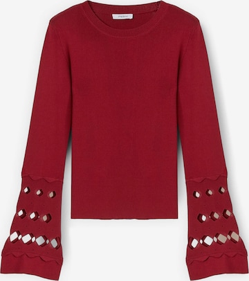 Pull-over MOTIVI en rouge : devant