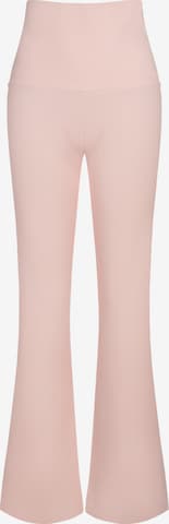cfab (formerly creamy fabrics) Leggings 'Cotton Flared Bootcut Leggings' in Pink: Vorderseite