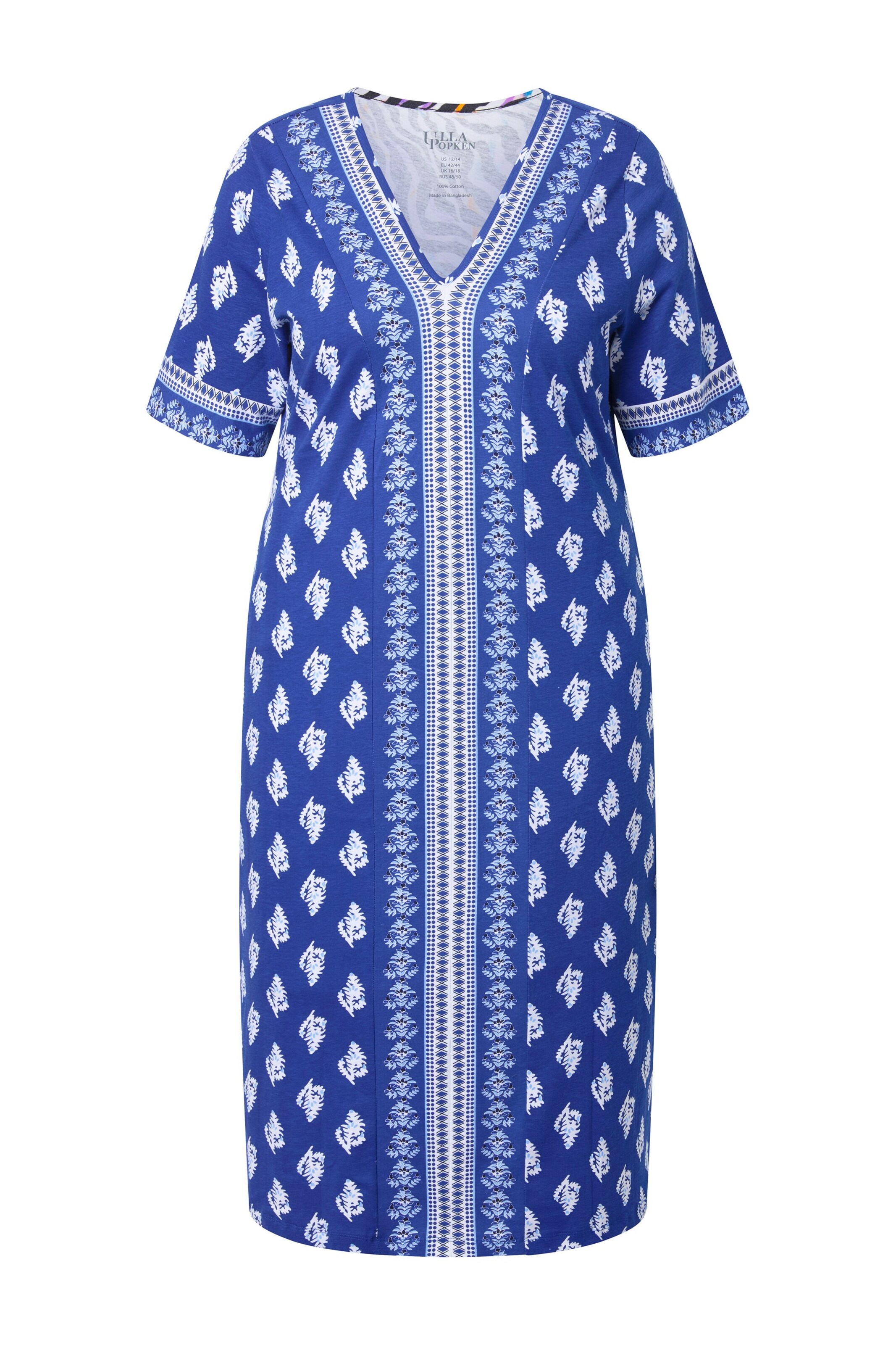 Ulla Popken Jurk in Blauw: voorkant