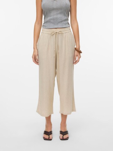 VERO MODA Wide leg Broek 'VMThea' in Grijs: voorkant