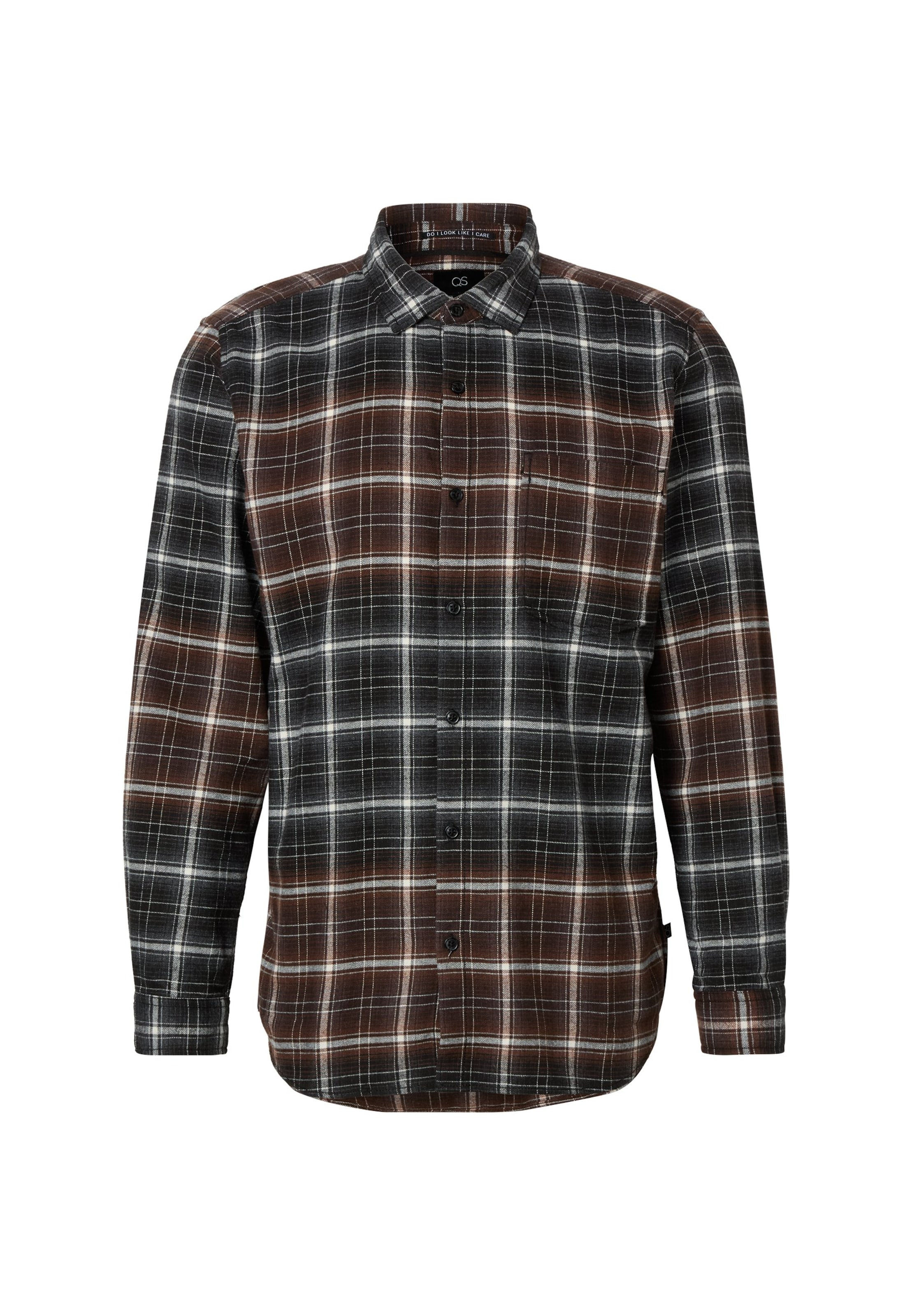QS Regular Fit Skjorte i brun: forside