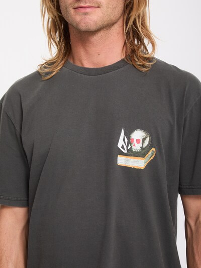 Volcom T-Shirt 'Boiler' in XS in dunkelgrün / pink / schwarz / weiß, Produktansicht