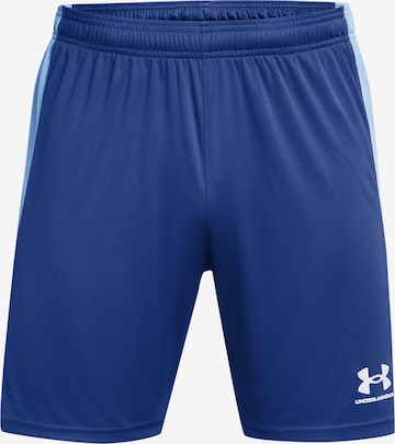 UNDER ARMOUR Workout Pants 'M's Ch' in Blue: front