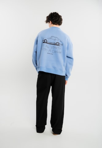 Another Cotton Lab Sweatshirt in Blau: Rückseite