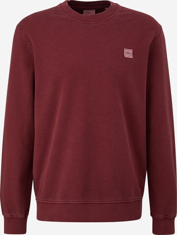 s.Oliver Sweatshirt in Rood: voorkant