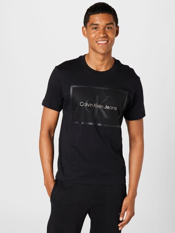Calvin Klein Jeans T-Shirt in Schwarz: Vorderseite