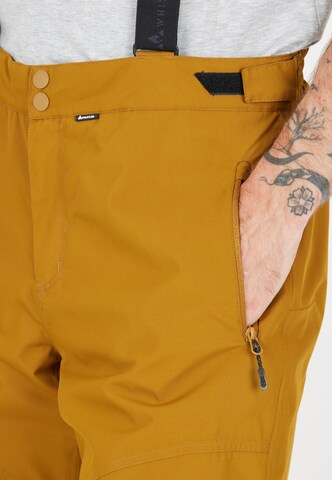 Whistler Regular Outdoor Pants 'Drizzle' in Yellow