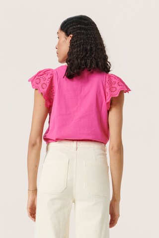 T-shirt 'Miara' SOAKED IN LUXURY en rose