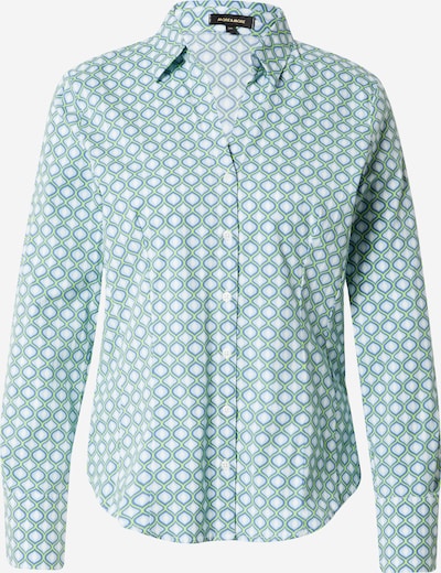MORE & MORE Bluse in hellblau / hellgrün / weiß, Produktansicht