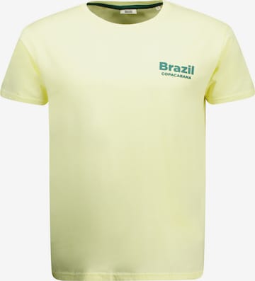 T-Shirt 'Janeiro' Deeluxe en jaune : devant