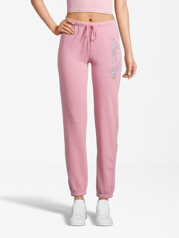 AÉROPOSTALE Tapered Broek in Roze: voorkant