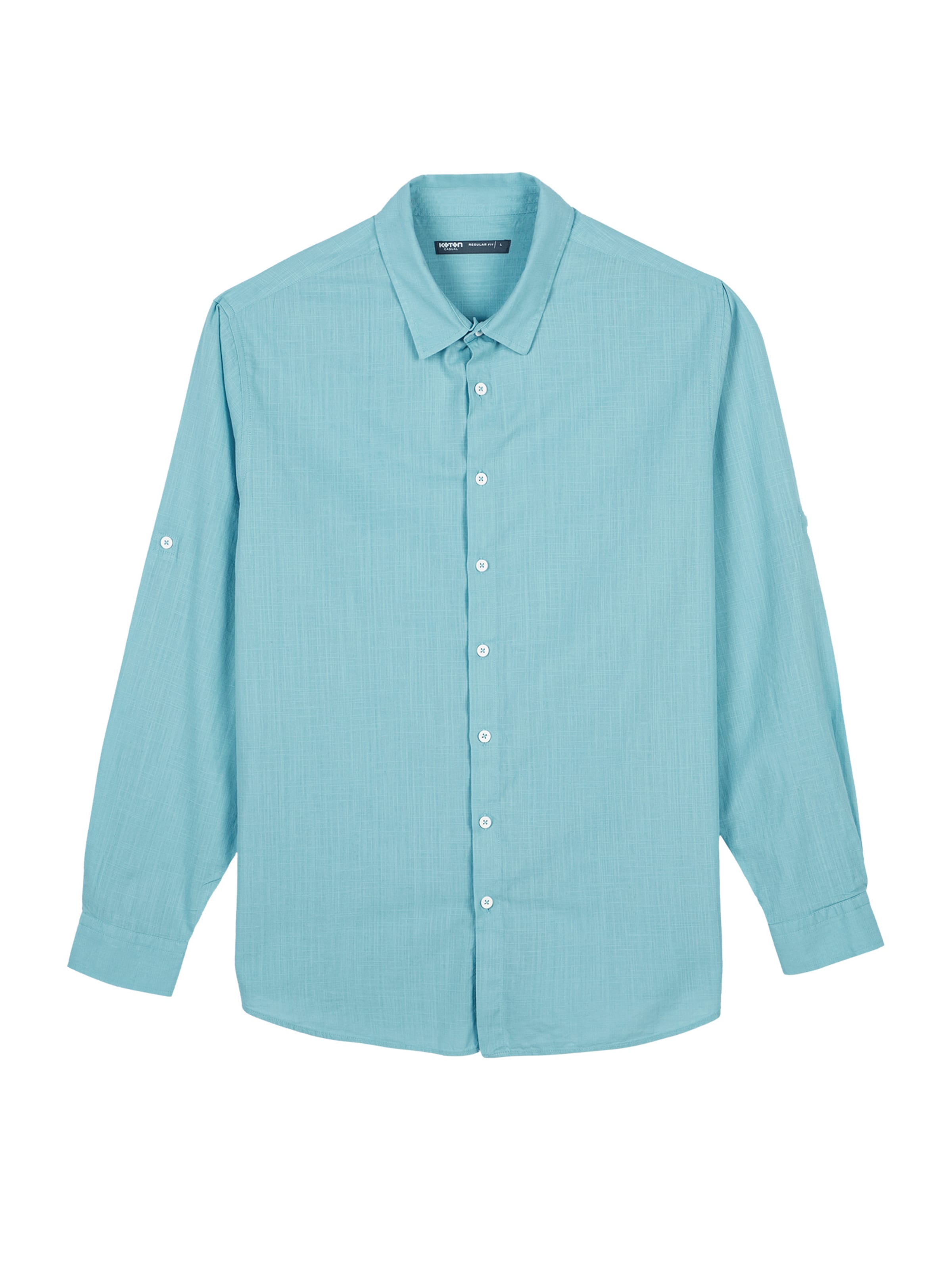 Koton Button Up Shirt in Green: front