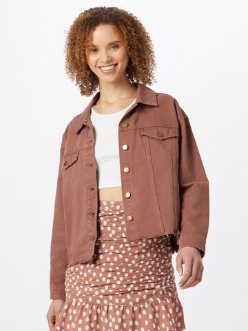 ABOUT YOU Between-Season Jacket 'Robin' in Brown: front