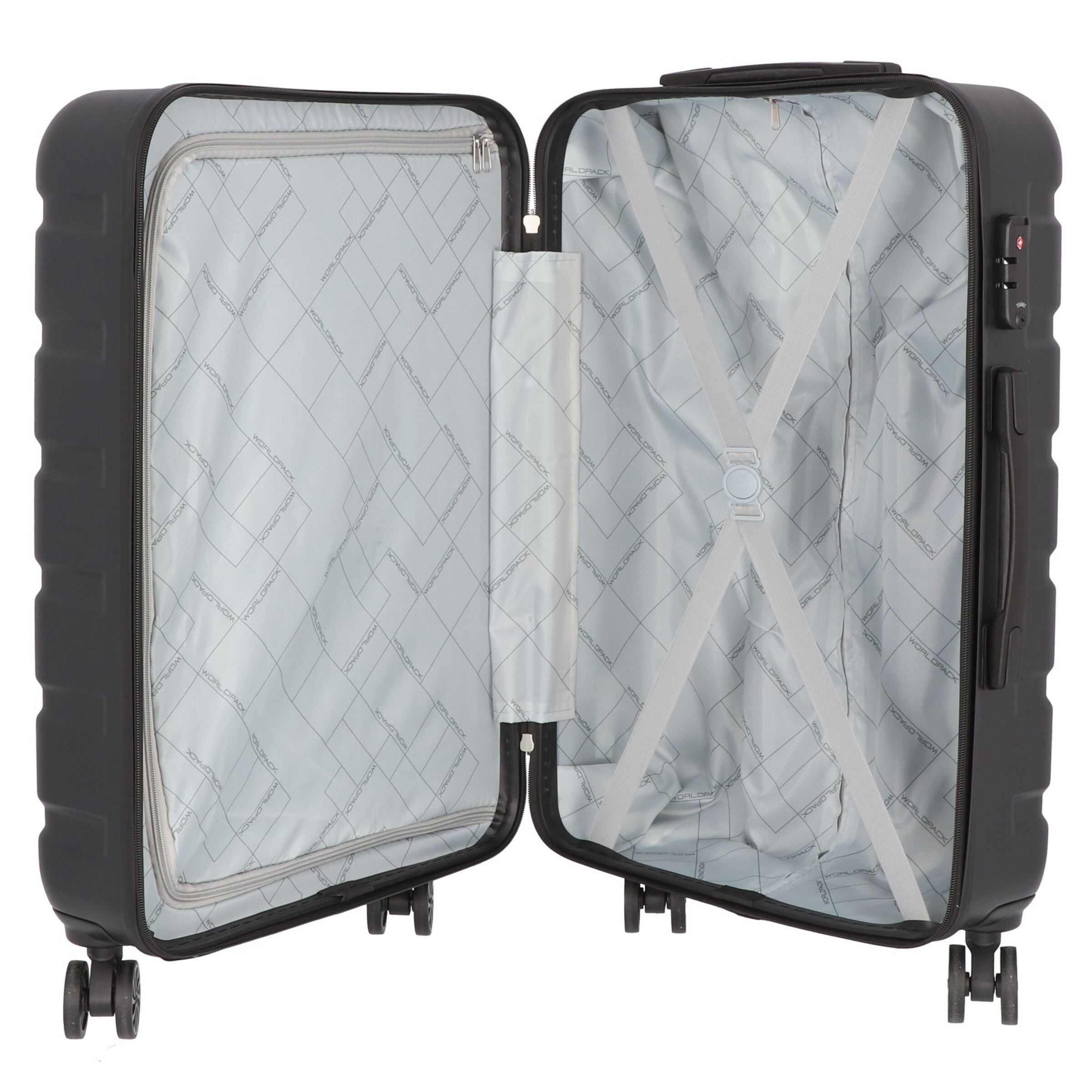 Worldpack Suitcase set in Black