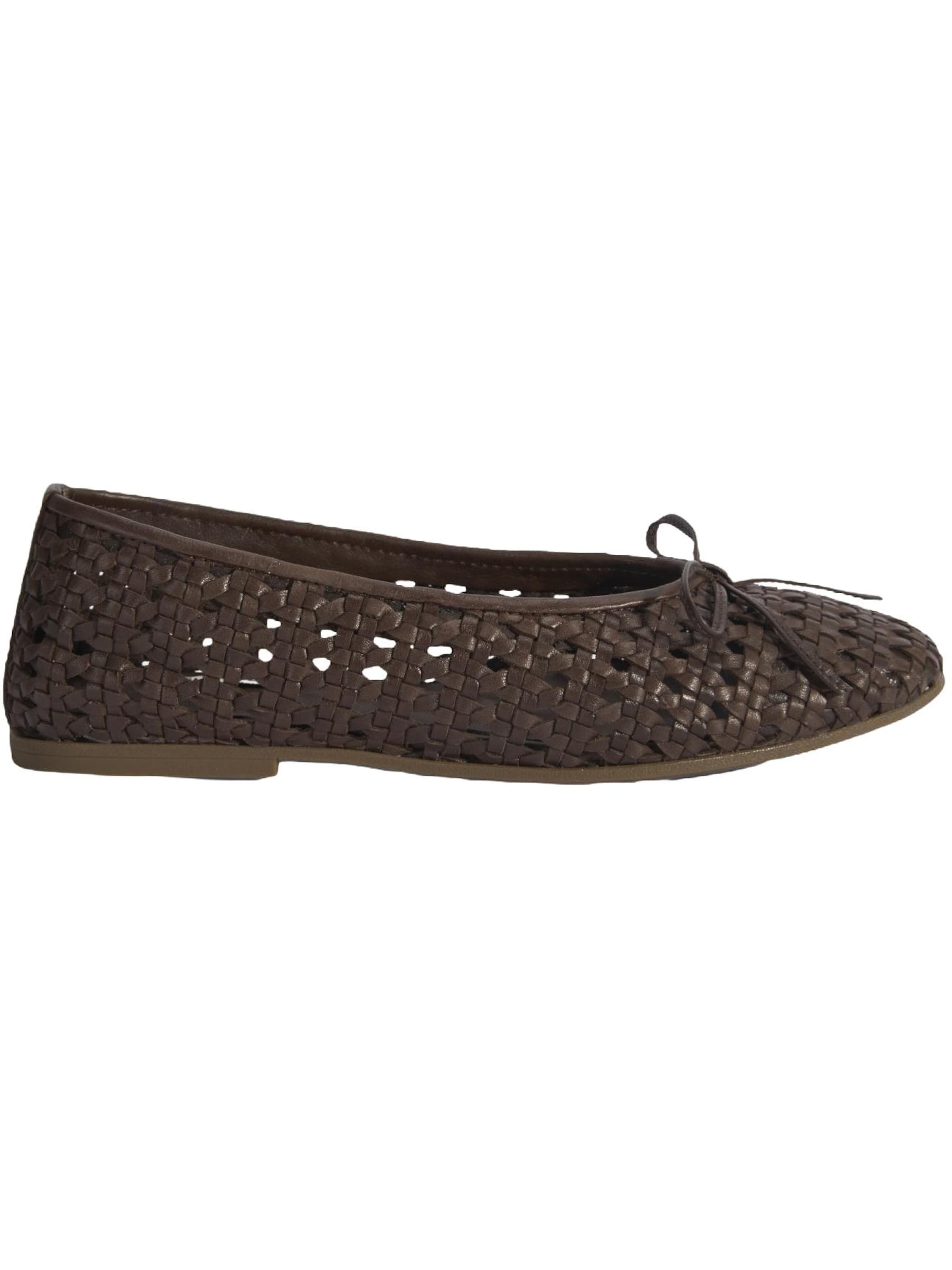 Desa Ballet Flats 'Ballettschuhe' in Brown