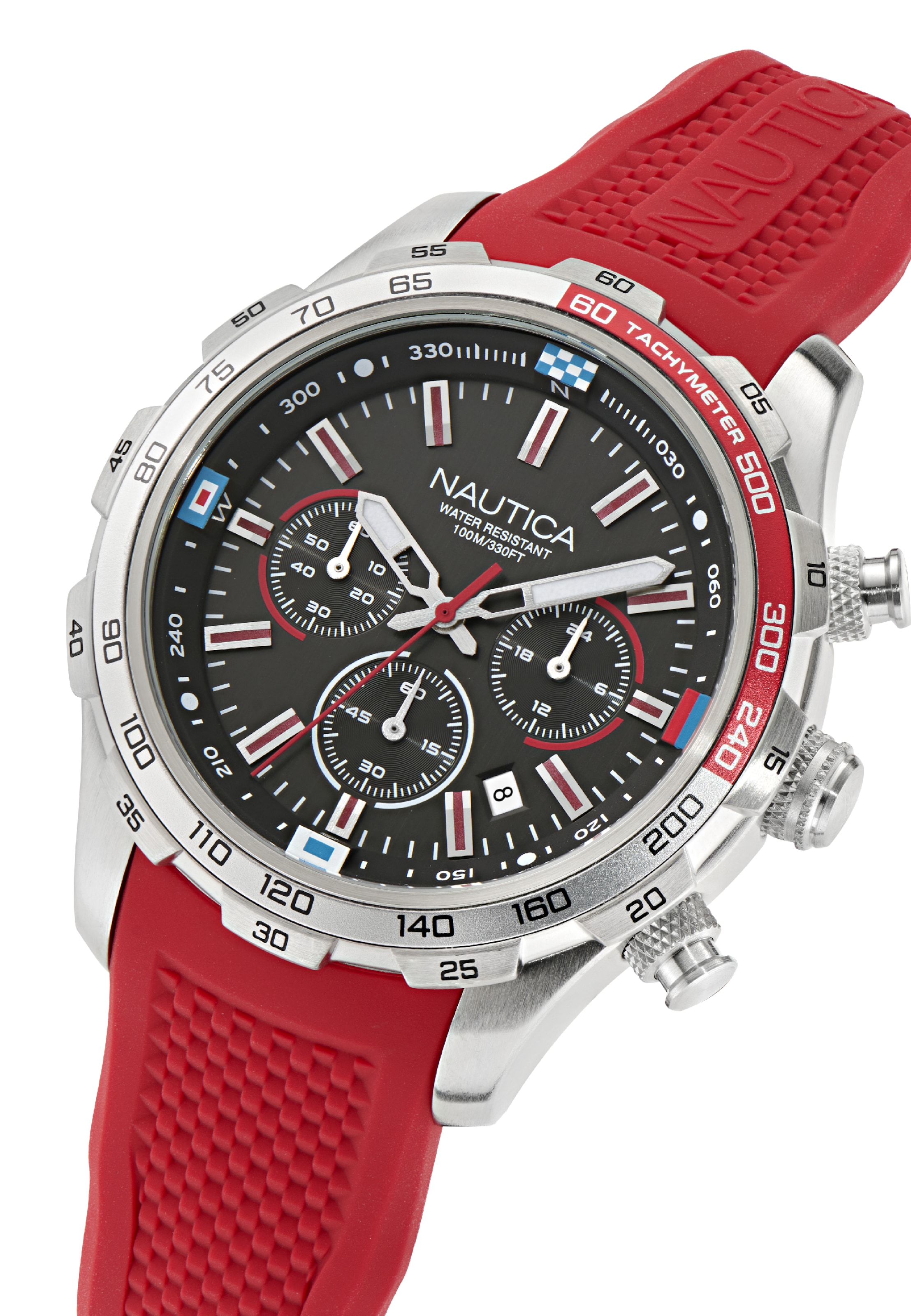 Montre à affichage analogique NAUTICA en rouge