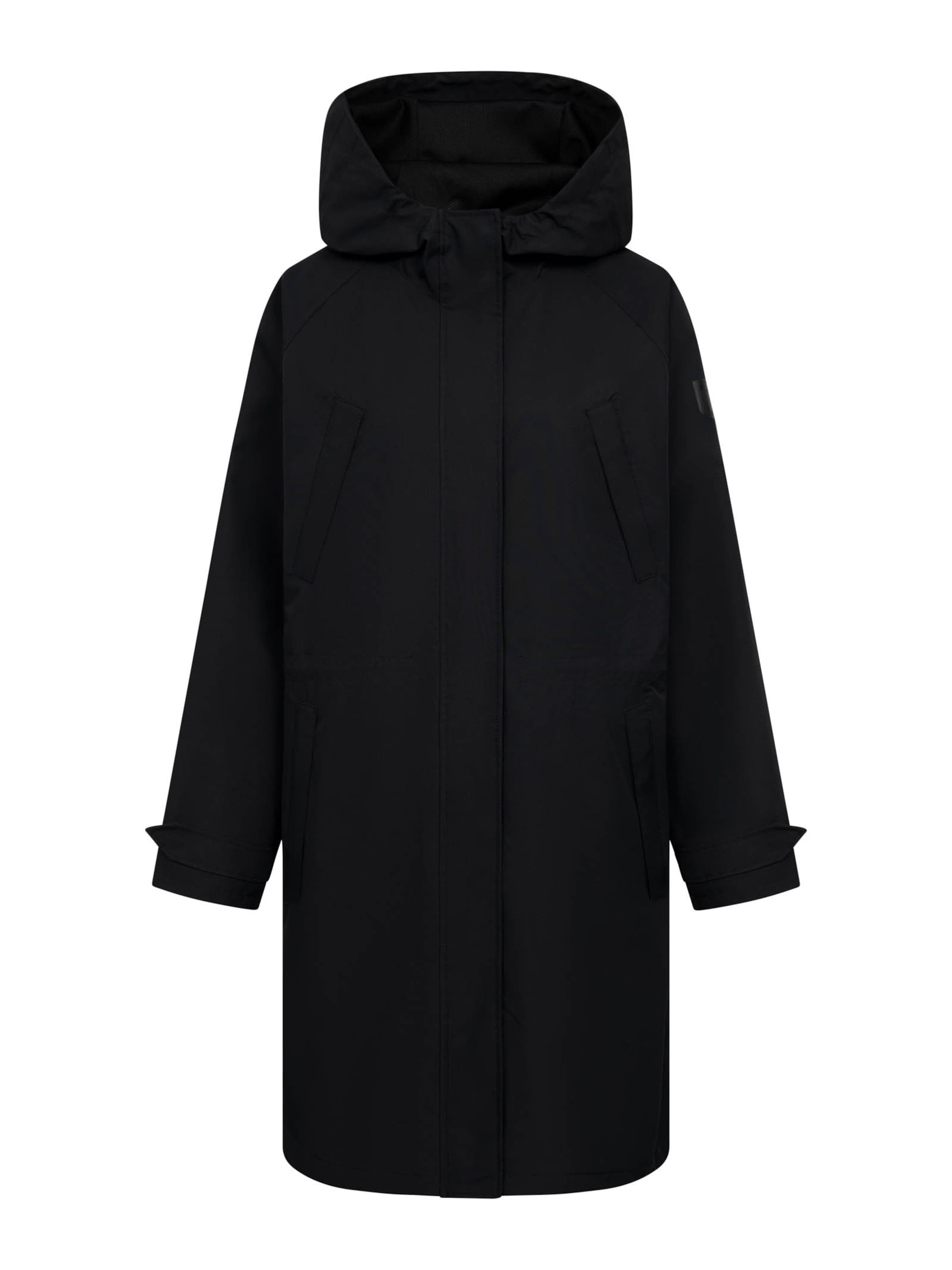 Derbe Raincoat in Black: front
