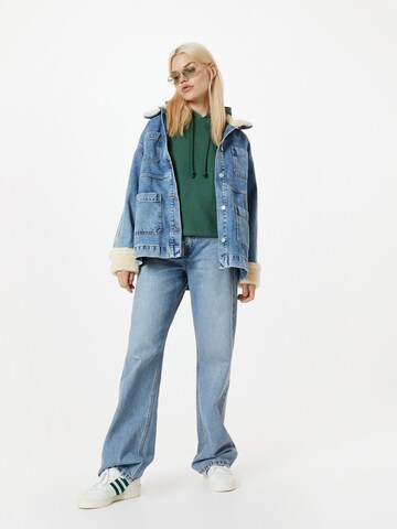 PIECES Sweatshirt 'PCCHILLI' in Grün