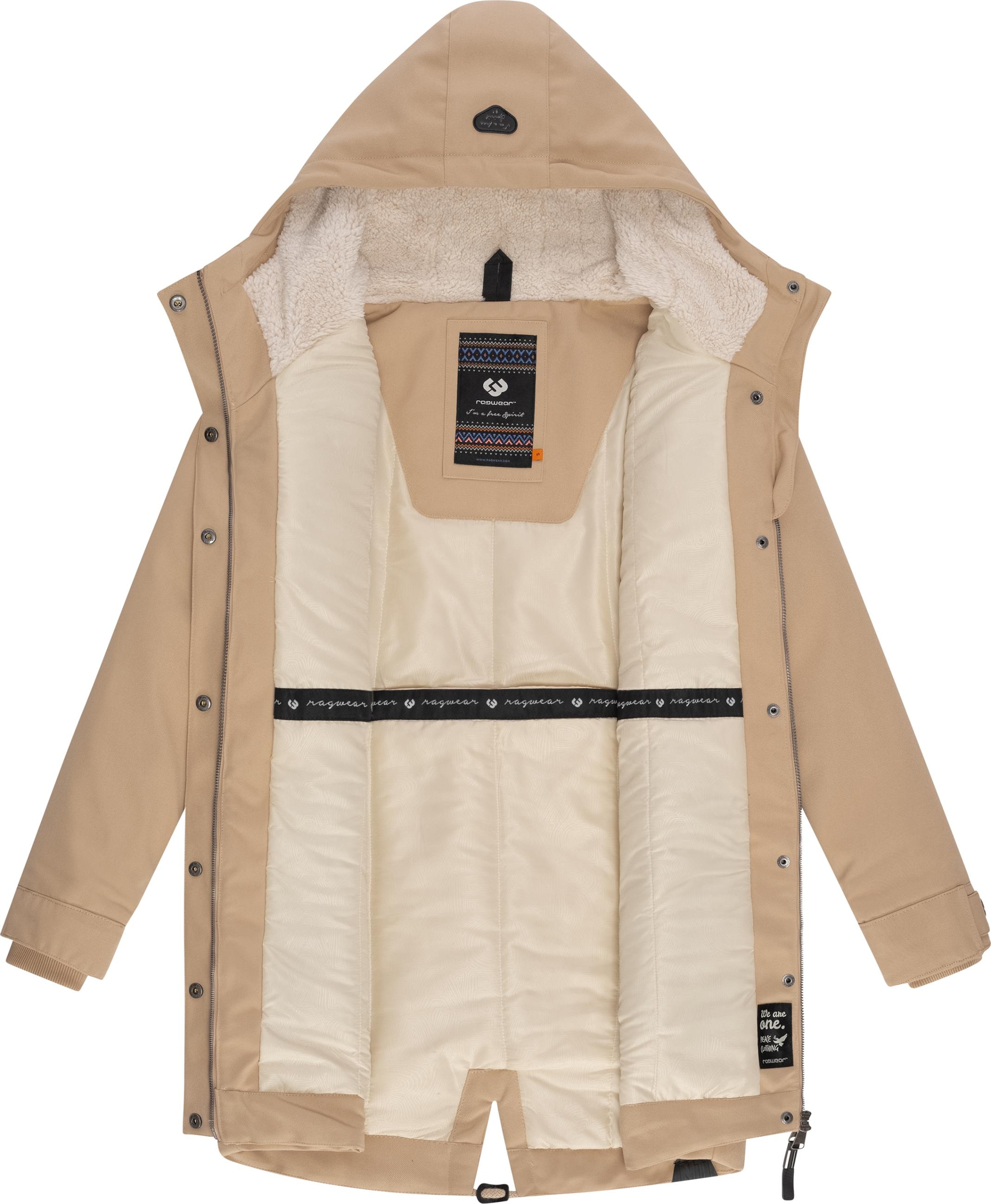 Veste d’hiver 'Canny' Ragwear en beige