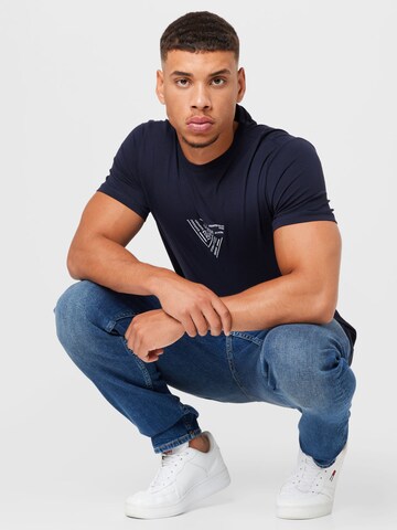 T-Shirt 'JIMMY' GUESS en bleu