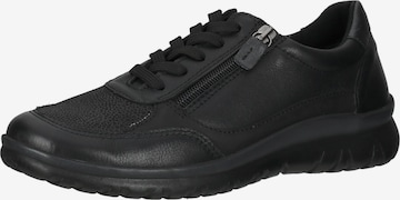 COSMOS COMFORT Lace-Up Shoes in Black: front
