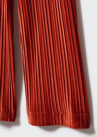 MANGO Široke hlačnice Hlače 'Kim' | oranžna barva