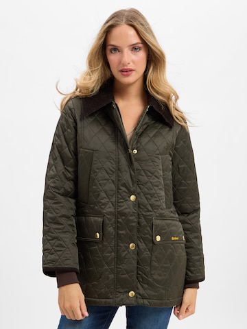 Barbour Tussenjas ' Beadnell ' in Groen: voorkant