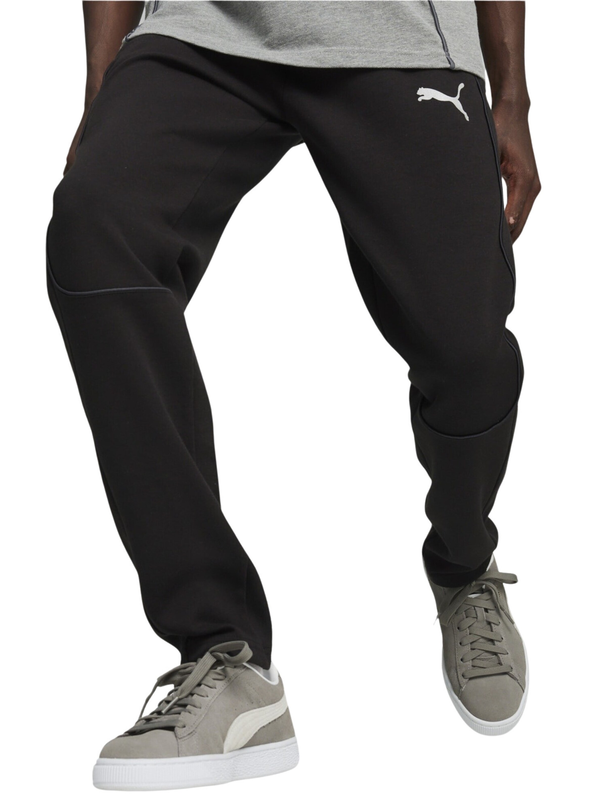 PUMA Regular Sporthose 'Team Final' in Schwarz: Vorderseite